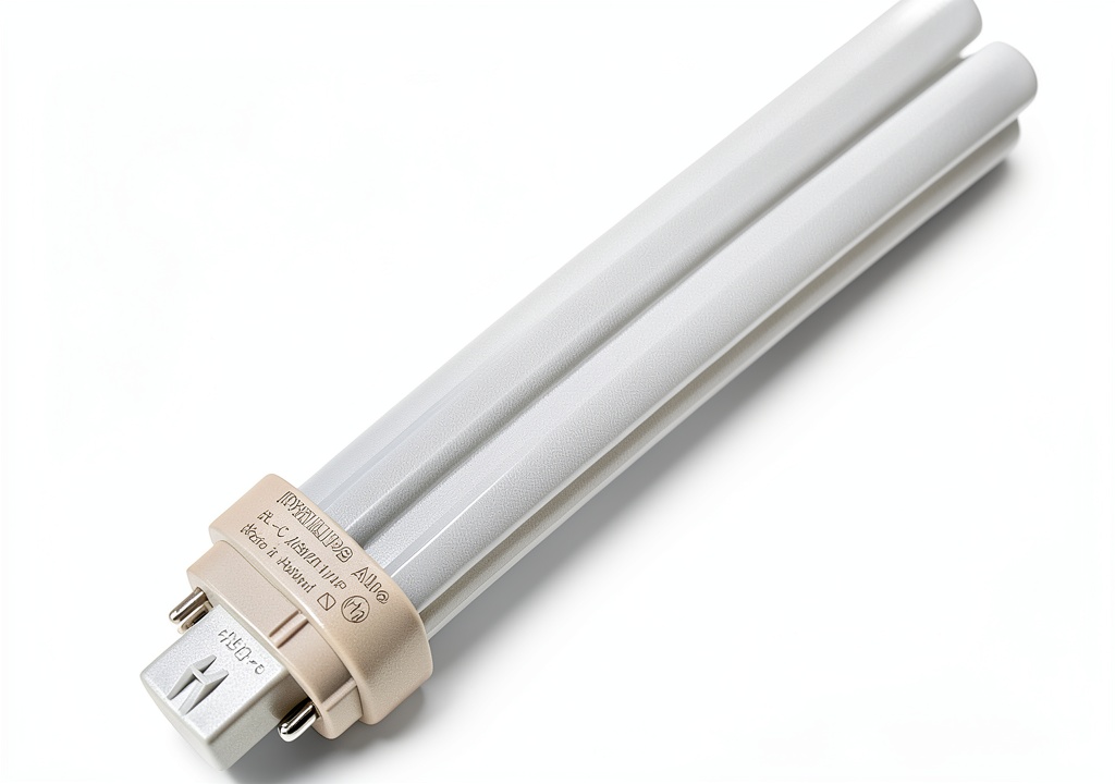 Philips CFL tubular lamp installed in a modern office ceiling