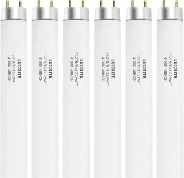 Luxrite T8 Fluorescent Bulb 48 Inch Cool White Energy-0