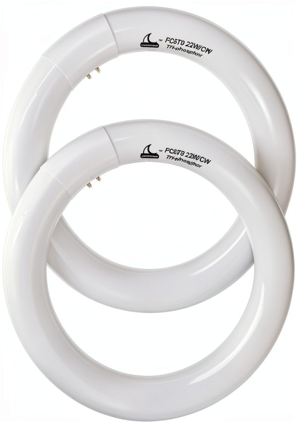 22W T9 Fluorescent Bulb CHKADAWA 8 Inch Cool White-0