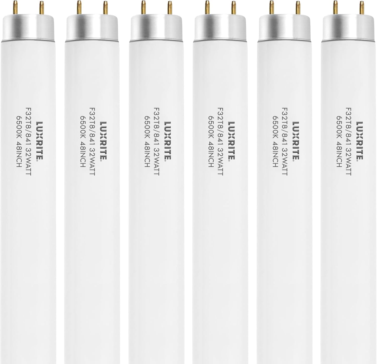 LUXRITE T8 fluorescent tube installed in an office ceiling fixture