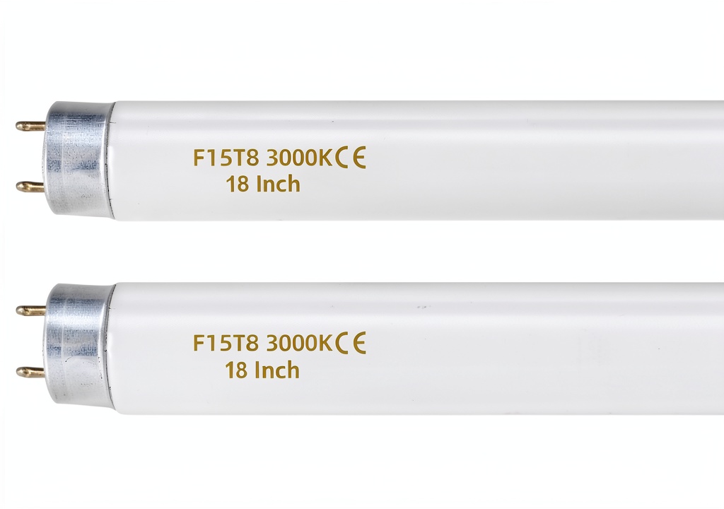 Installing Coospider T8 Fluorescent Bulb G13 Base 15W Long Lasting on a wooden desk