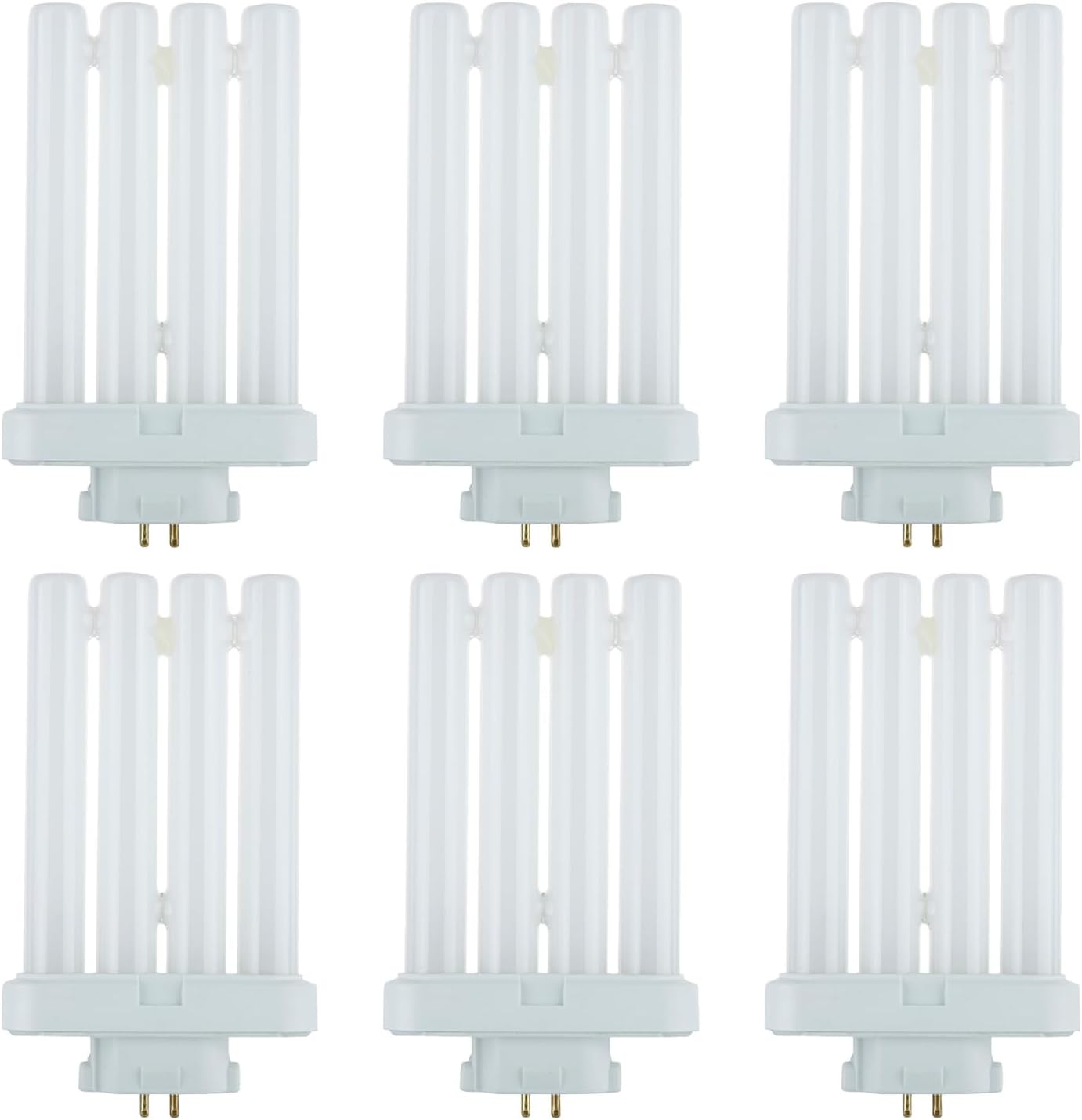 Sunlite quad tube CFL installed in a desk lamp