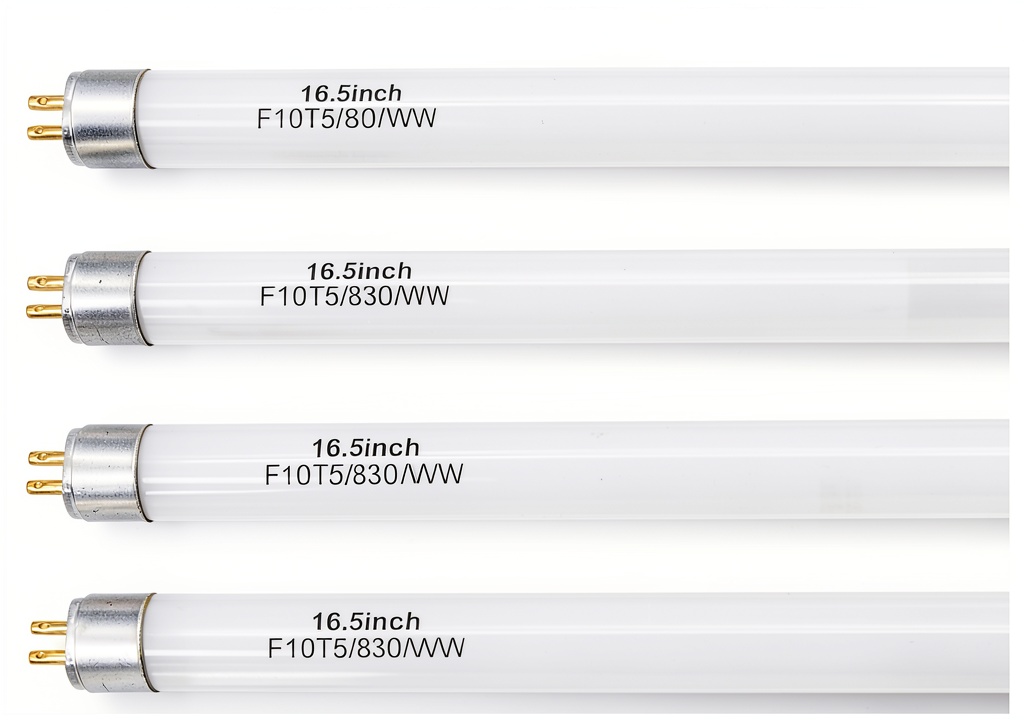 Konideke T5 fluorescent tubes installed in a cabinet lighting setup