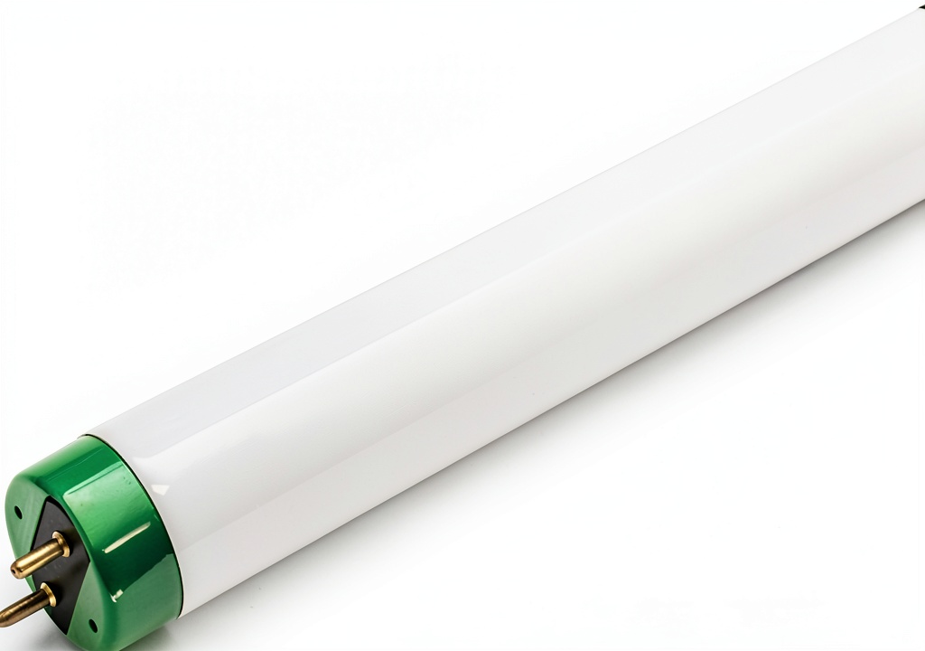 Installing Philips T12 Daylight Bulb Medium Bipin Base Energy Efficient on a wooden desk