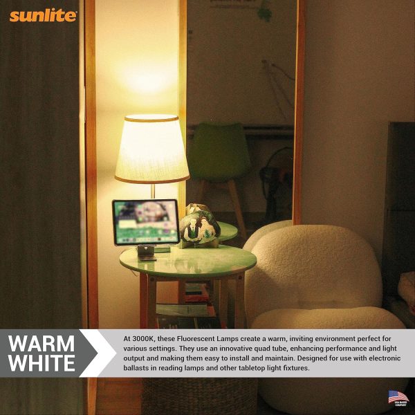 Sunlite Quad Tube CFL Lamp 27W Warm White-3