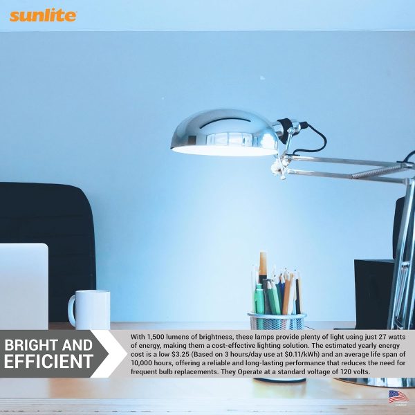 Sunlite Quad Tube CFL Daylight Lamp 27W Compact-4