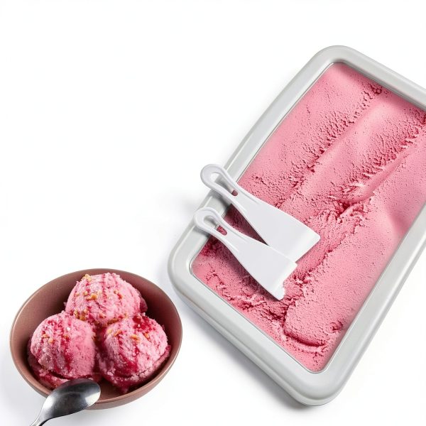Ice Cream Roll Tray Jage Stainless Steel White-6