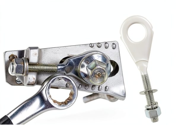 Gasedin Motorcycle Chain Adjuster Tensioner Metal Chrome Coated-4