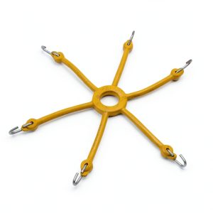 Aftermarket Yellow Tire Chain Adjuster 6 Rubber Bands Fits 11‑16" Rims-0