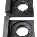 DJ-Motor Chain Axle Tensioner 15mm Rear Wheel Polished Black Adjuster-0