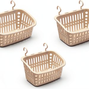 Plastic Hanging Baskets 3PCS by Doitxue Grey 8.5in Storage Organizer-0