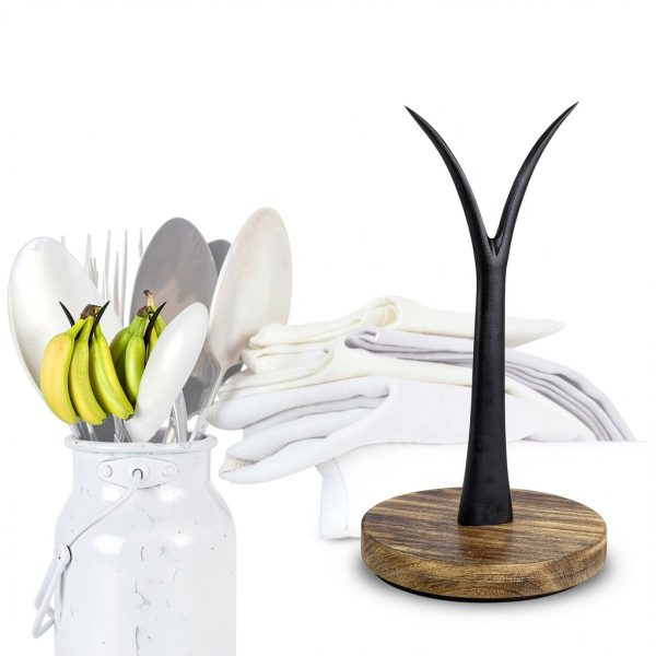 Banana Holder Tribello Modern Farmhouse Countertop Stand 6x6x11in-2